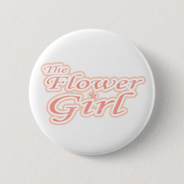 Extravaganza Flower Girl 6 Cm Round Badge (Front)