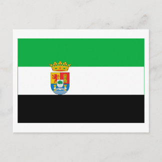 Extremadura flag postcard