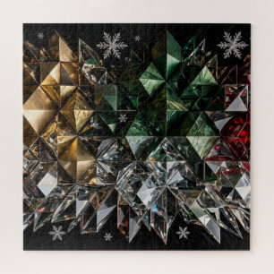 Extreme 3D Mosaic Christmas Tree Abstract Jigsaw Puzzle