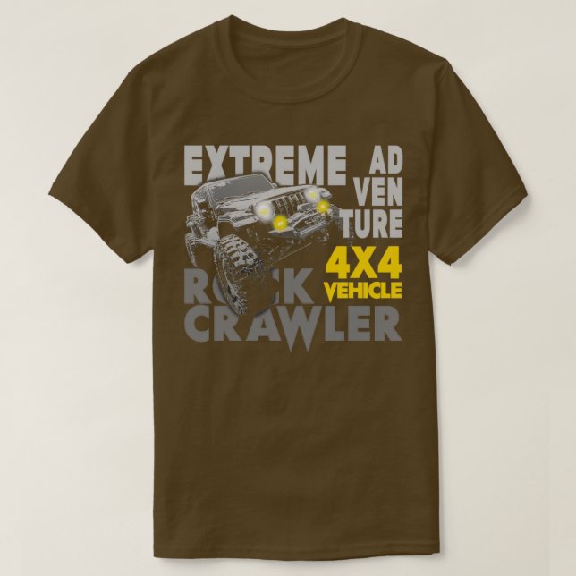 Extreme Adventure Rock Crawler Offroad  T-Shirt (Design Front)