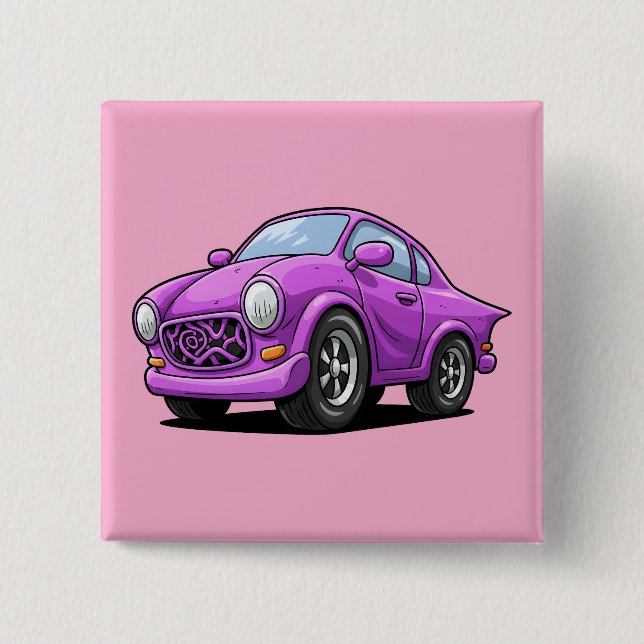 Extreme Bent Purple Auto Artwork  15 Cm Square Badge (Front)