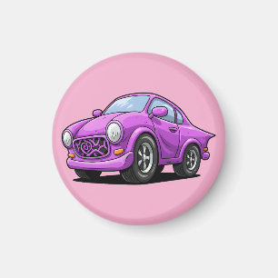 Extreme Bent Purple Auto Artwork Magnet