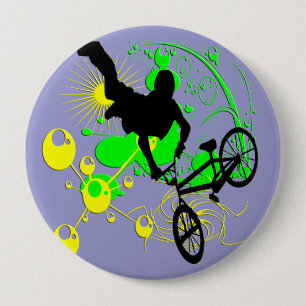 Extreme Biking 10 Cm Round Badge