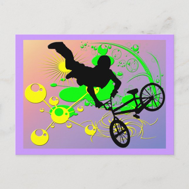 Extreme Biking Postcard (Front)