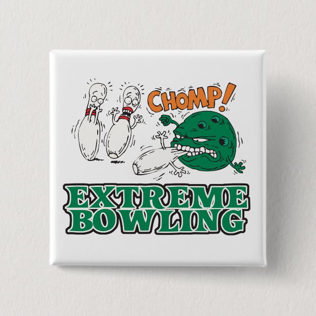 extreme bowling savage ball 15 cm square badge (Front)