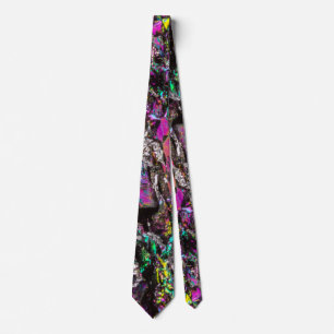 Extreme closeup crystal Carborundum Tie