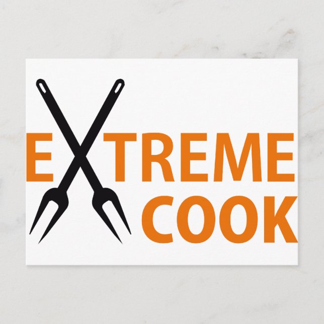 extreme cook postcard (Front)