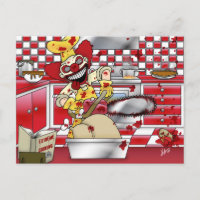 Extreme Cooking Postcard