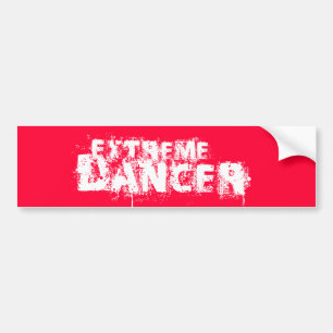 Extreme Dancer Whire Bumper Sticker