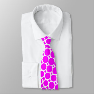 Extreme Halftone - Magenta on White Tie