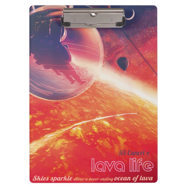 Extreme Hot Air Balloon on Volcanic Hellscape Clipboard (Front)