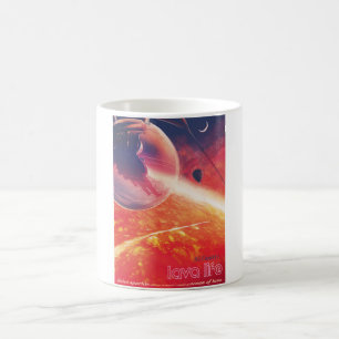 Extreme Hot Air Balloon on Volcanic Hellscape Coffee Mug
