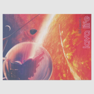 Extreme Hot Air Balloon on Volcanic Hellscape Tissue Paper