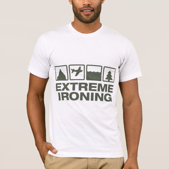 Extreme Ironing Lineup AA T-shirt (Front)