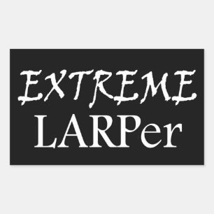 Extreme Larper Rectangular Sticker