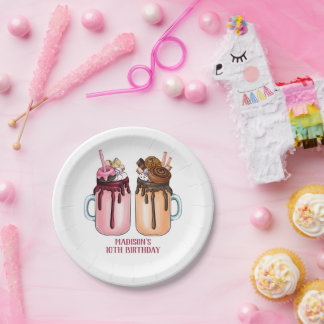 Extreme Milkshakes Birthday Party Paper Plate