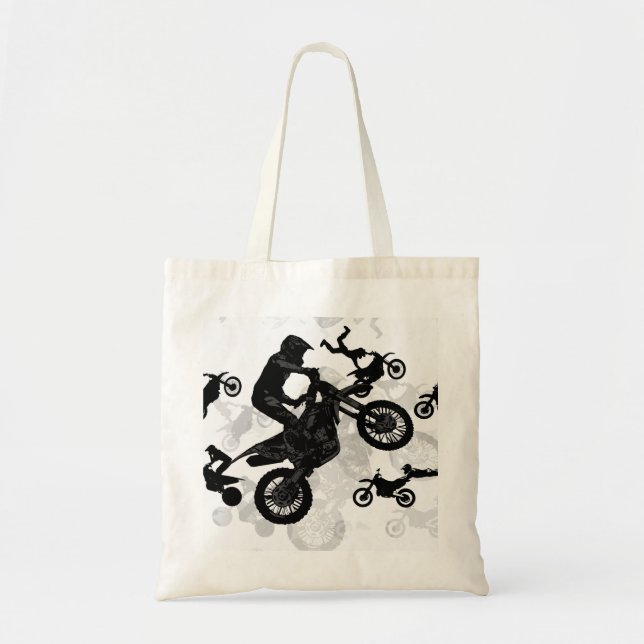 Extreme Motocross Stuntmen Tote Bag (Front)