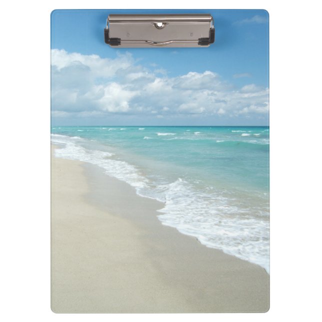 Extreme Relaxation Beach View Ocean Clipboard (Front)