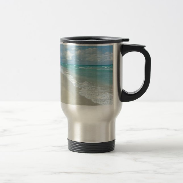 Extreme Relaxation Beach View White Sand Travel Mug (Right)