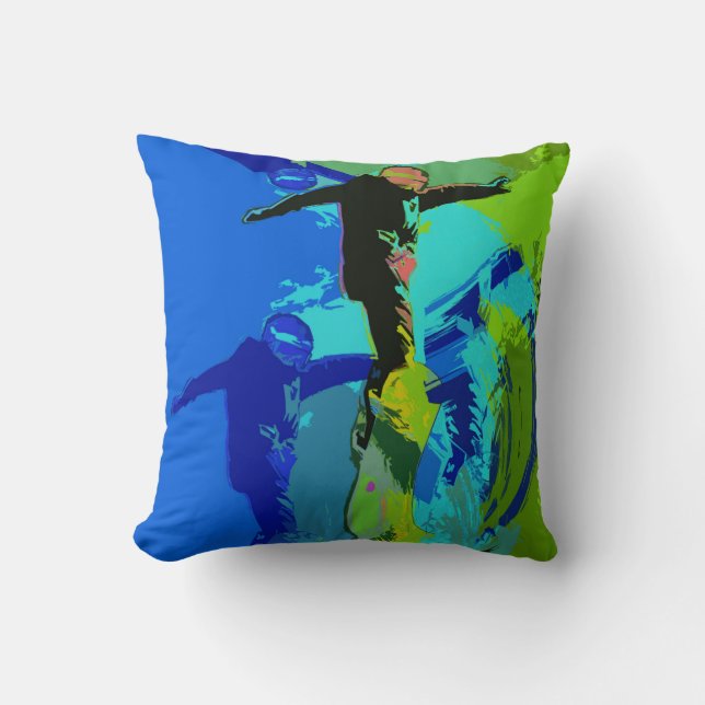 Extreme Riding- Snowboarders   Cushion (Front)