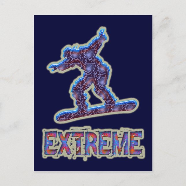 EXTREME SNOWBOARDING POSTCARD (Front)