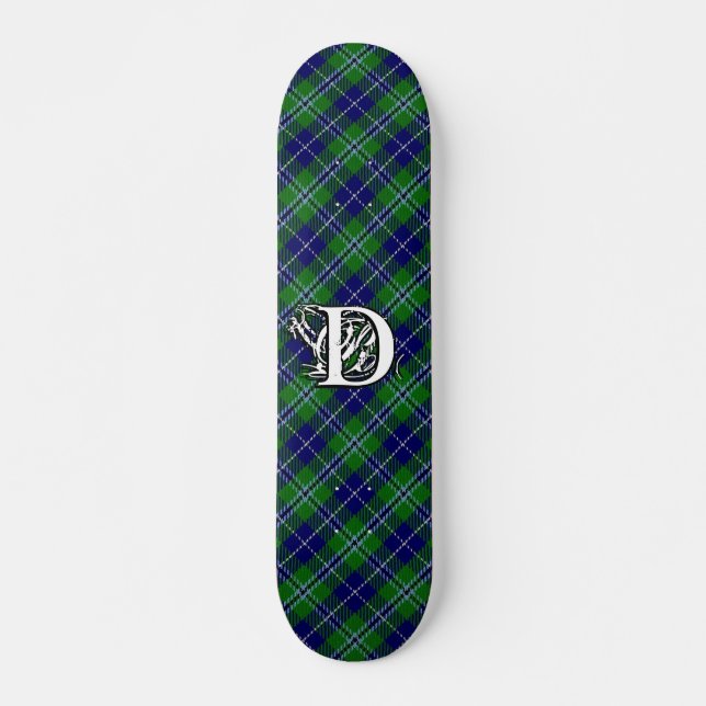 Extreme Tartan Clan Douglas Monogram Skateboard (Front)