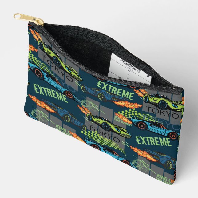 Extreme Tokyo Street Racing Pattern Accessory Pouch (Open)