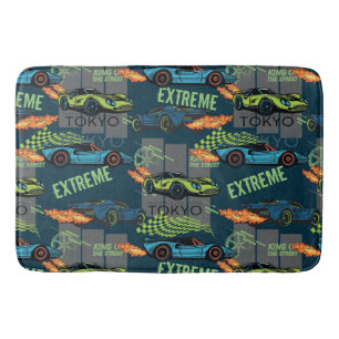 Extreme Tokyo Street Racing Pattern Bath Mat