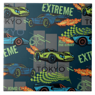 Extreme Tokyo Street Racing Pattern Tile