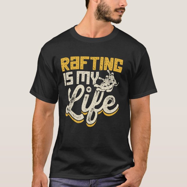 Extreme Whitewater Rafting Excitement T-Shirt (Front)