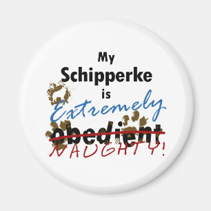 Extremely Naughty Schipperke Magnet