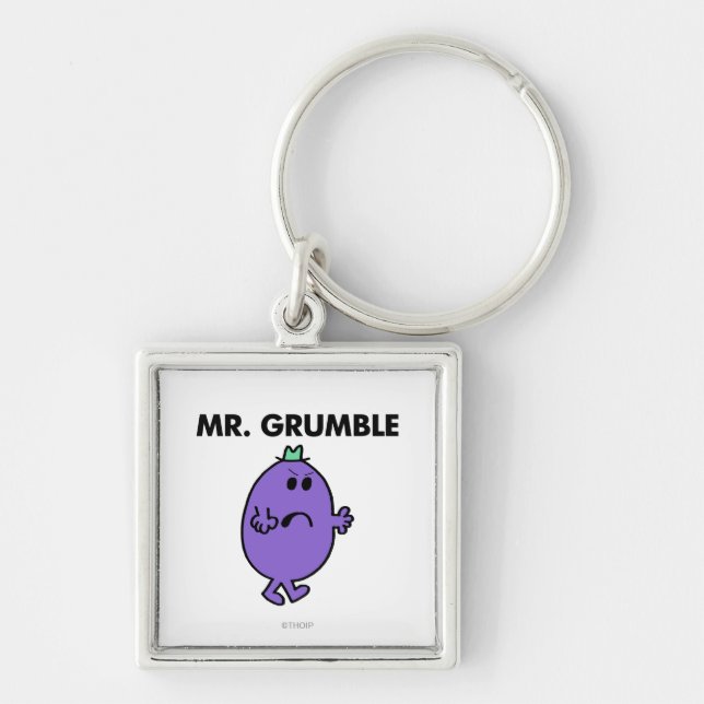 Extremely Unhappy Mr. Grumble Key Ring (Front)
