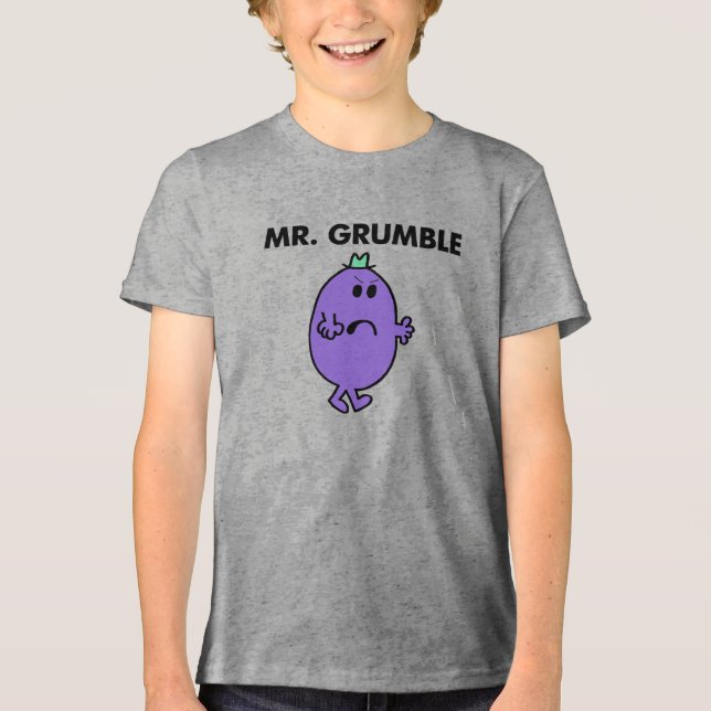 Extremely Unhappy Mr. Grumble Tri-Blend Shirt (Front)