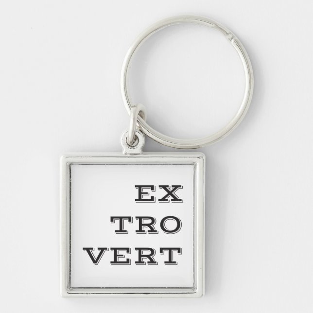 Extrovert Keychain (Front)