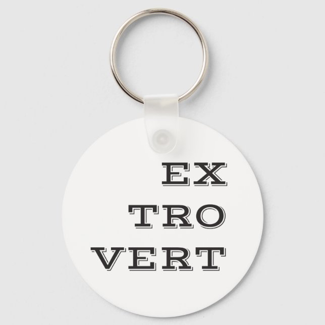 Extrovert Keychain (Front)