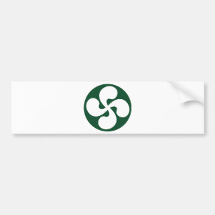 Extruded Basque Cross Bumper Sticker