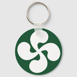 Extruded Basque Cross Key Ring