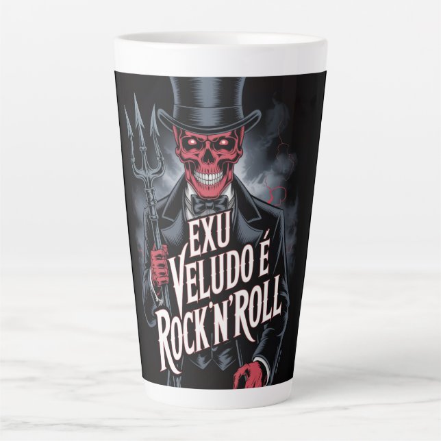 Exu Veludo é Rock'N'Roll #1 Latte Mug (Front)