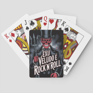 Exu Veludo is Rock'N'Roll #1 Playing Cards
