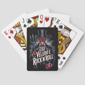 Exu Veludo is Rock'N'Roll #1 Playing Cards