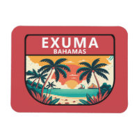 Exuma Bahamas Retro Emblem