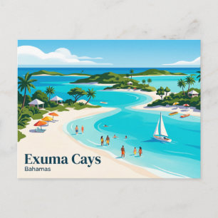 Exuma Cays Bahamas Postcard