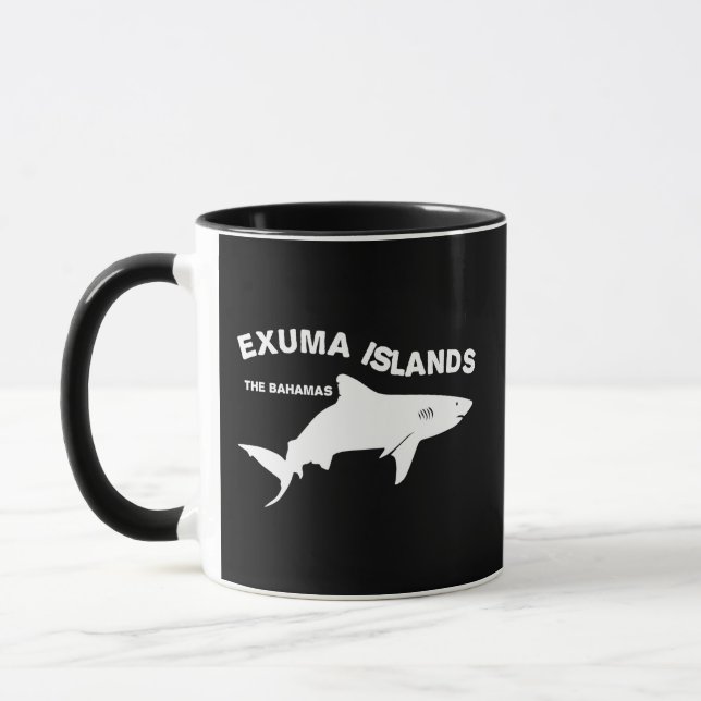 Exuma Islands - Bahamas Scuba Diving With Sharks Mug (Left)