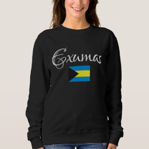 Exumas, National Flag of the Bahamas Sweatshirt