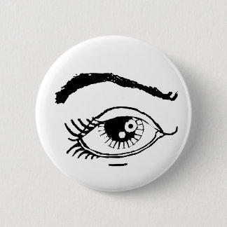 Eye 6 Cm Round Badge