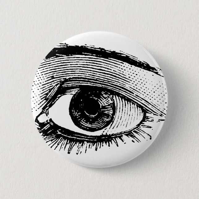 Eye 6 Cm Round Badge (Front)