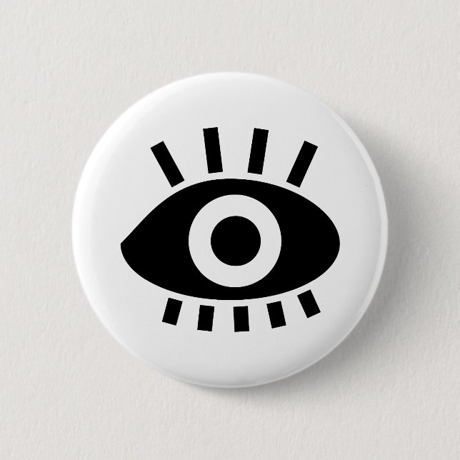 Eye 6 Cm Round Badge (Front)