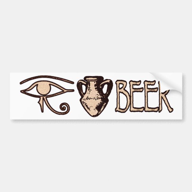 Eye Amphora Beer Bumper Sticker (Front)