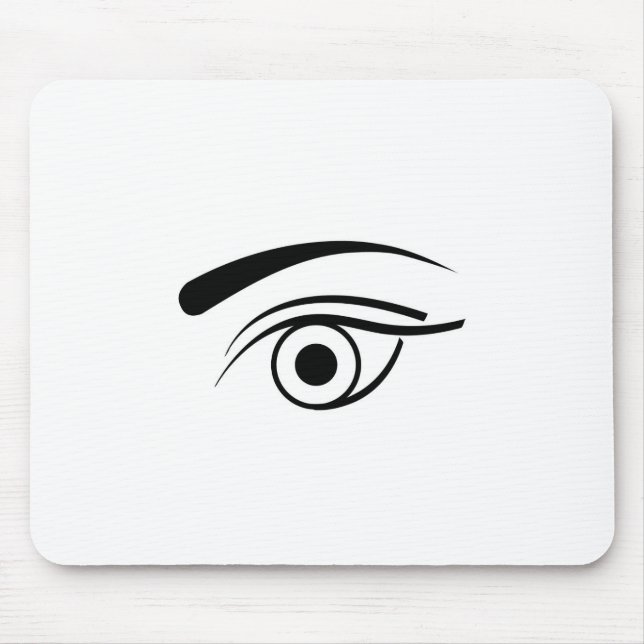 Eye and eyebrow mouse pad (Front)