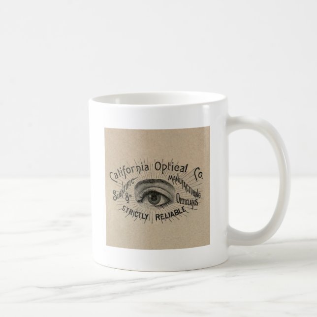 Eye Antique Advertising Optical Coffee Mug (Right)